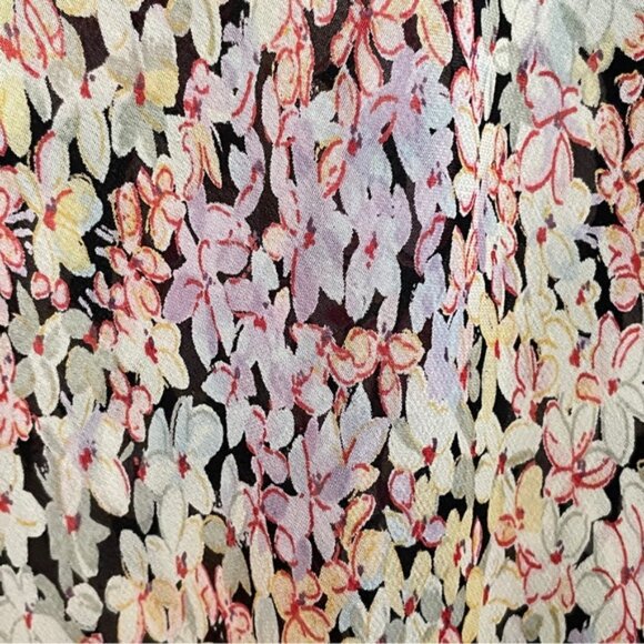 Maxi Chiffon Skirt Reversible Womens Small Floral  Whimsical Fairy Romantic Y2K - Picture 9 of 14